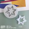 Molde de Silicone para Donut Estrela de Amor Chocolate Estrela de Cinco Pontas Molde Decorativo para Bolo de Açúcar Massa de Modelar DIY Ovo