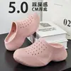 Sandalias de Exterior para Hombre y Mujer 2026 Verano Textura 3D Ropa Exterior Zapatos Perforados Antideslizantes Transpirables Estilo Pareja