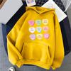 2025 Europeo y Americano Comercio Exterior Nuevo Día de San Valentín Inglés Corazón Colorido Estampado Sencillo Sudadera de Cuello Redondo para Hombre y Mujer Europeo y Americano