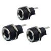 Enchufe de Alimentación DC DC-022B Conector Hembra de Cobre DC-010 Puerto de Carga Roscado Redondo de 8mm Negro y Blanco