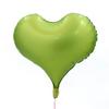 Globo de Película de Aluminio con Forma de Corazón Macarrón Nuevo de 20 Pulgadas Transfronterizo Material de Nylon Confesión Boda Decoración de Lugar de Boda