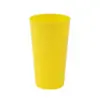 Taza de Agua de Plástico Colorida de Boca Ancha Personalizada, Vaso para Enjuague Bucal, Vaso Trompeta sin Tapa, Vaso de Color Sólido Creativo de PP, Al por Mayor en Stock