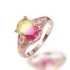 Anillo de circonita con incrustaciones de cobre de la estación independiente de Amazon de FB, comercio electrónico transfronterizo, venta al por mayor de anillos para hombres y mujeres europeos y americanos.
