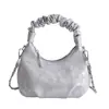 Bolsa de Corrente Versátil e na Moda, Bolsa Transversal para Mulheres, Bolsa de Ombro Elegante, Bolsa Nuvem Simples e Casual, Comércio Transfronteiriço
