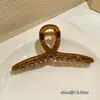 Presilha de Cabelo Quadrada Grande Estilo Coreano, Presilha de Tubarão em Acrílico para a Parte de Trás da Cabeça, Acessório de Cabelo