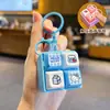Llavero Colgante Botón Sonoro Luminoso de Dibujos Animados Sanrio Hello Kitty Juguete de Descompresión Gato KT Adorno de Llavero