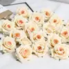 Cabezas de Flores de Rosa Francesa Simuladas, Rosas de Seda, Arreglos Florales Hechos a Mano para DIY, Decoración del Hogar, Arreglos Florales para Zapatos y Sombreros, Accesorios para Fotografía