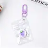 Estilo Coreano Ins Empaque de Frutas Transparente Fresa Manzana un Colgante Llavero Colgante Hecho a Mano Accesorios para Pulsera Acrílico