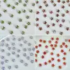 Rhinestones de estrella de cinco puntas de 3 mm con circonita 5A para decoración de uñas, mini estrellas coloridas brillantes de moda, forma irregular de fondo plano, paquete surtido