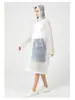 Impermeable portátil para niños, engrosado, especial para la escuela, impermeable, transparente, no desechable, poncho largo para niños.