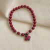 Design de nicho Pulseira de cinnabar Zen pulseira de contas chinesa nova pulseira feminina artística retrô de alta qualidade presente para namoradas pulseira