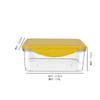 Caja de Conservación Rectangular PET de Alta Transparencia Caja de Almacenamiento Sellada para Comida, Verduras y Frutas de Cocina Caja Congeladora Le Buckle