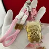 Llavero de Moneda de Oro Puro 999 del Año de la Oveja, Colgante Dorado del Año Zodiacal de la Oveja, Colgante para Bolso, Llavero del Año del Caballo