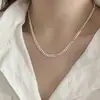 Collar Creativo Cuadrado con Letra para Mujer, Diseño de Nicho a la Moda, Lujo Ligero, Cadena de Clavícula de Gama Alta, Gargantilla Versátil Personalizada Tendencia