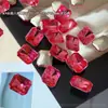 Diamantes rectangulares octogonales de corte zircón para decoración de uñas, brillantes y coloridos de corte flor de hielo, caramelos de hielo mahjong, decoraciones de uñas portátiles