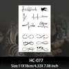 Pegatinas de tatuaje herbal para ECG de cinta de Mobius transfronteriza, inspiradas en jugos, con un diseño sofisticado, que presentan patrones florales ingleses, adecuadas tanto para hombres como para mujeres, de larga duración y resistentes al agua