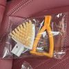 Cepillo Triangular Plegable Estilo Japonés para Ollas Rejilla de Drenaje de Cocina Cesta de Malla Salida de Drenaje de Estufa Baño Cepillo para Limpieza de Rincones Muertos