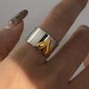 Anillo Jieding de amor europeo y americano de acero de titanio de lujo ligero con sentido de alto nivel, joyería que no se desvanece, anillos, joyería transfronteriza de acero inoxidable