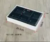 Caja de Empaque para Pastel de Cuatro Compartimentos, Caja de Papel para Postre para Llevar de Cuatro Piezas, Caja de Papel, Caja de Plástico Portátil con Asa