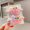 Anillos para el cabello con dibujos de flores para niñas, coleteros para el cabello, lazos de goma para evitar lesiones, accesorios para el cabello