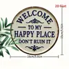 Placa de Madeira Pendurada Estilo Country Americano Impressão Plana 2D Cena de Banheiro Sinal Decorativo Venda Quente Transfronteiriça Amazon Atacado