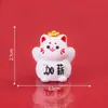 Miniaturas, criativas e adoráveis de gatos da sorte para boa fortuna - Acessórios decorativos DIY para carros, mesas e outros pequenos espaços