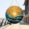 Colgante Acrílico Temu Producto Nuevo Transfronterizo Estilo Bohemio Interior Exterior Decoración Colorida Placa Redonda Acrílica