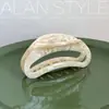 Grampo de Cabelo Grande Coreano França Vazado Casco de Tartaruga Acético Presilha de Garra Retro Elegante Head Shark Clip