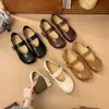 Sapatos Mary Jane de estilo francês, primorosamente bonitos para mulheres, versáteis e confortáveis, perfeitos para o outono, novos sapatilhas