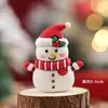 Decoración de Pastel Sencilla para Navidad 2025 Adornos Lindos de Muñeco de Nieve Pequeño Pingüino Decoración de Copo de Nieve de Invierno Enchufe