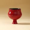 Taza de Té Alta Roja de la Ciudad Prohibida Taza Maestra de Cerámica Estilo Retro Personal para el Hogar Taza de Té de Gama Alta Taza de Té