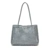 Nuevo Bolso de Hombro Tejido Minimalista de Nicho, Bolso de Mano tipo Canasta Versátil de Moda, Bolso de Axila de Gama Alta para Mujer