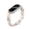 Adecuado para Xiaomi Mi Band 9 10 11 Correa de Cadena de Cuero Mi Band8Nfc Pulsera de Cadena Hueca de Moda Hebilla Magnética