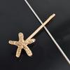 Estilo coreano Novo Internet Celebrante Acessórios para o Cabelo Estilo Marinho Pérola Clipe Strass Shell Hairpin Metal Starfish Bangs Clip