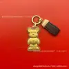 Novo pingente de urso violento em ouro 999 puro, mesmo estilo das lojas de ouro, acessório para bolsa, atacado de ouro Shuibei, presente para amigos