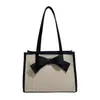 Bolsa Grande Capacidade Transfronteiriça para Mulheres 2026 Verão Nova Versátil Moda Ombro Tendência Trabalhadora Retro Casual Bolsa Tote