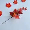 Flores Artificiais Mais Vendidas no Exterior, Folhas de Bordo de Outono para Halloween, Venda Direta do Fabricante, Folhas de Bordo Artificiais para Decoração de Fotografia de Festival da Colheita
