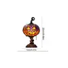 Lámpara de mesa de calabaza de Halloween de resina витраж transfronteriza