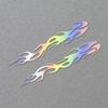 Pegatinas de llamas de colores reflectantes de comercio exterior, pegatinas de tiras ignífugas para coche, pegatinas decorativas modificadas para motocicletas, pegatinas para arañazos en la carrocería del coche eléctrico