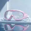 Gafas de Natación de Marco Grande Selladas con Silicona para Adultos, Alta Definición, Impermeables, Antivaho, No Irritantes para los Ojos, Lentes Electroplateadas, Fabricante de Gafas de Natación al por Mayor