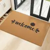 Felpudo de entrada personalizado de palmera de coco artificial, tapete antideslizante para entrada, felpudo resistente a la suciedad y al desgaste, alfombra raspadora de arena