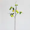 Galhos de frutas artificiais altamente realistas, plantas verdes, macieiras para jardinagem, paisagismo e decoração de pousadas, hotéis e vitrines
