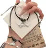 Explosiones mariposa pulsera tejida a mano amantes novias amistad cuerda de mano simple moda tejida hilo de cera joyería al por mayor