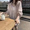 2026 Primavera/Verano Nuevo Chic Coreano Versátil Anti-Tencel Camisa Top Protector Solar Estilo Coreano Ropa para Mujer