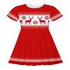 Ropa Infantil Transfronteriza de Amazon Vestido de Moda para Niñas Vestido de Falda Infantil de Manga Corta con Estampado Digital Navidad