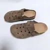Zapatos de mujer de comercio exterior, planos de suela blanda, medias pantuflas retro de punta cerrada y suela blanda, zuecos de suela gruesa, zapatos casuales para mujer