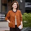 Nova Jaqueta Curta Estilo Chinês com Gola Redonda para Meia-Idade e Idosos Primavera e Outono Novo Estilo de Outono Top Grosso