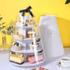 Suporte de Bolo de Papel Multi-Camadas Decoração de Festa de Aniversário Adereços Casamento Sobremesa Pet Exibição Suporte Decoração de Aniversário