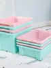 Cesta de Ayuda Didáctica para Jardín de Infancia Cesta de Almacenamiento de Plástico Multicolor Familiar Caja Organizadora de Bloques de Construcción Caja de Almacenamiento Apilable Caja de Almacenamiento de Juguetes