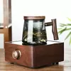 Taza de Vidrio Popular con Vista a la Montaña y al Río, Filtro Interior de Vidrio de Borosilicato Alto, Taza de Té de Gama Alta con Separación de Té y Agua
